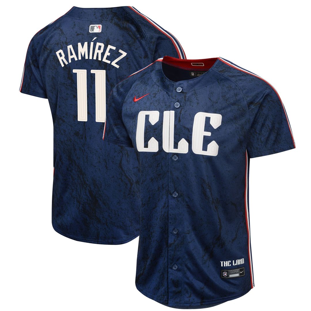Jose Ramirez Cleveland Guardians Youth 2024 Jersey - Navy