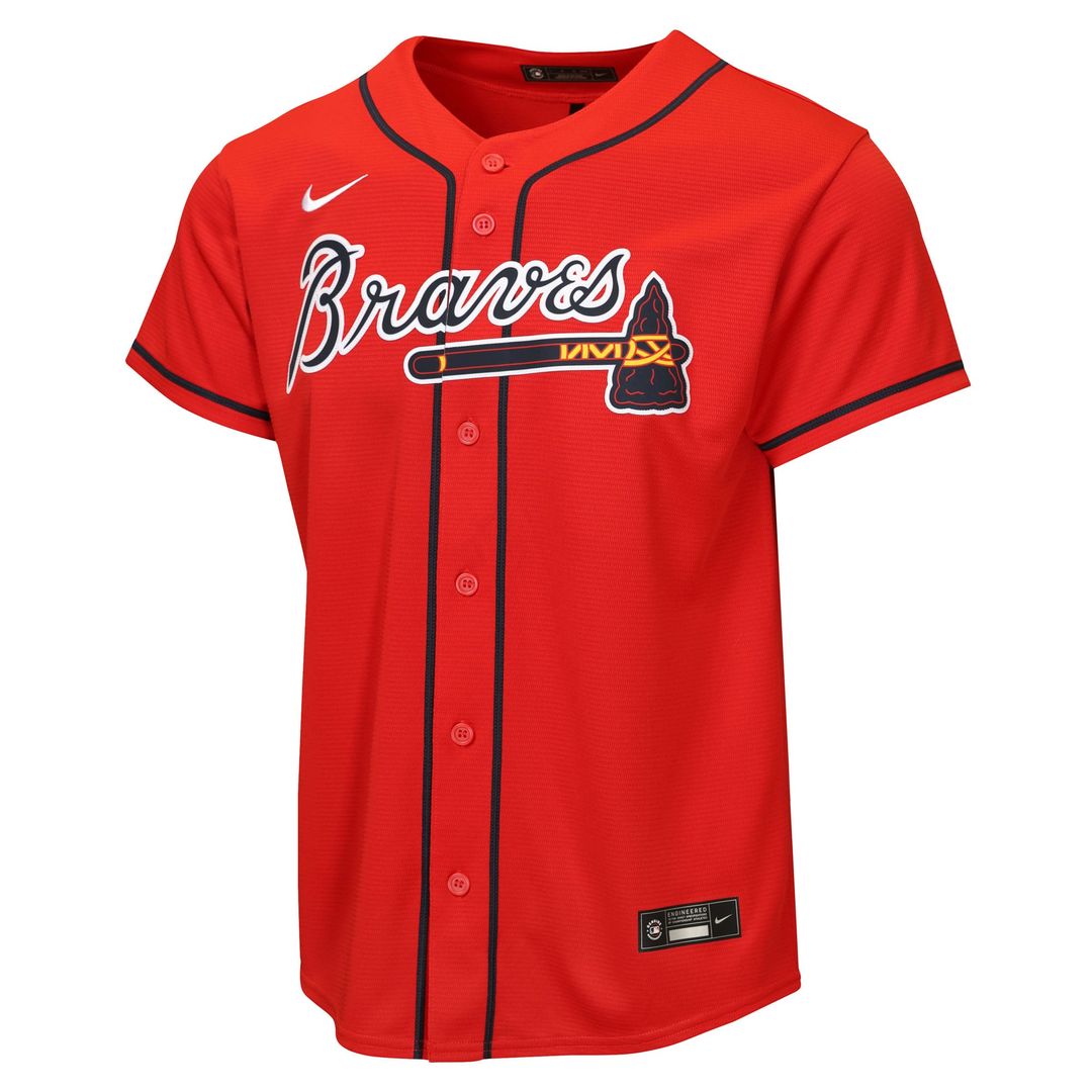Atlanta Braves Youth Alternate Jersey - Red