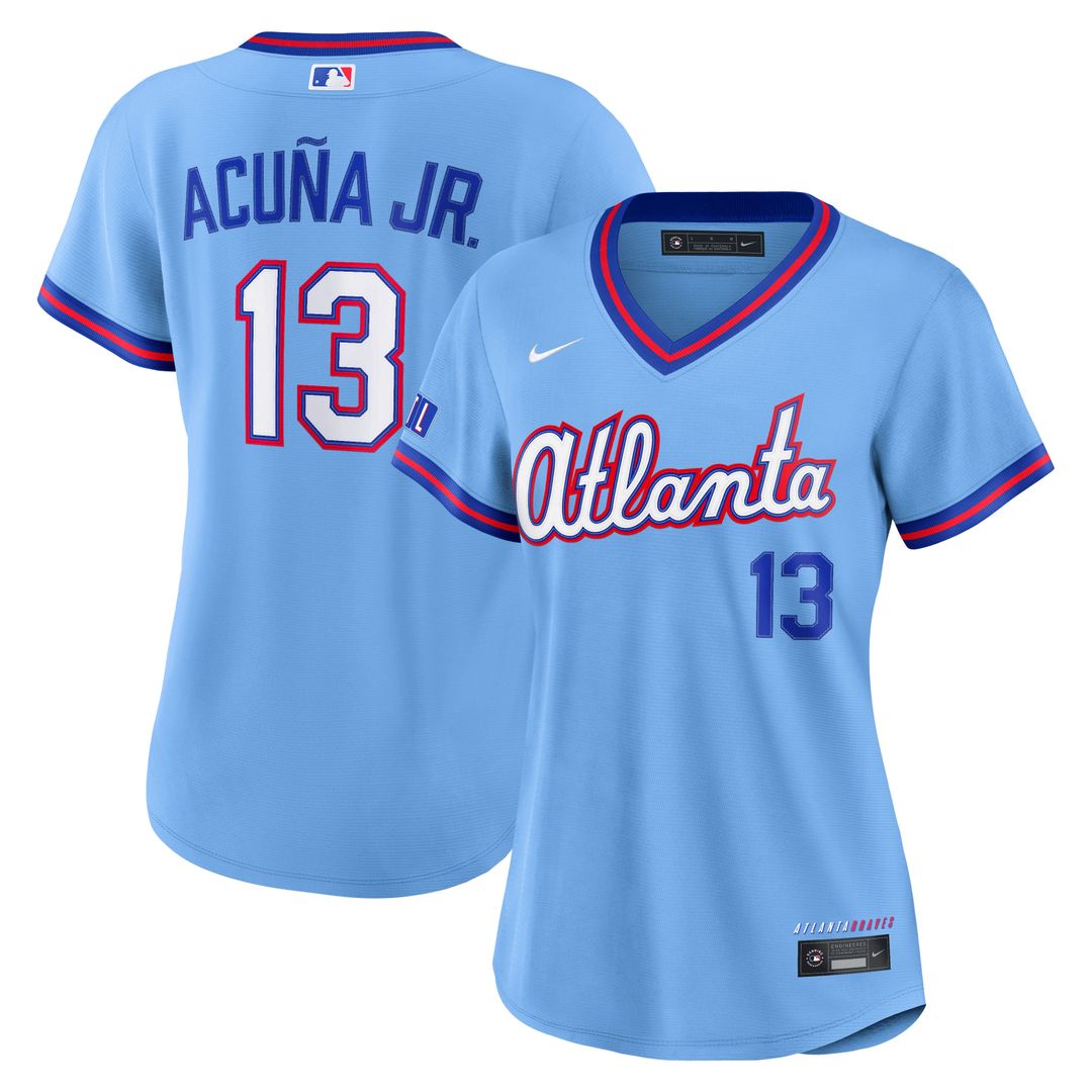 Ronald Acuña Jr. Atlanta Braves Women's 2026 Jersey - Powder Blue