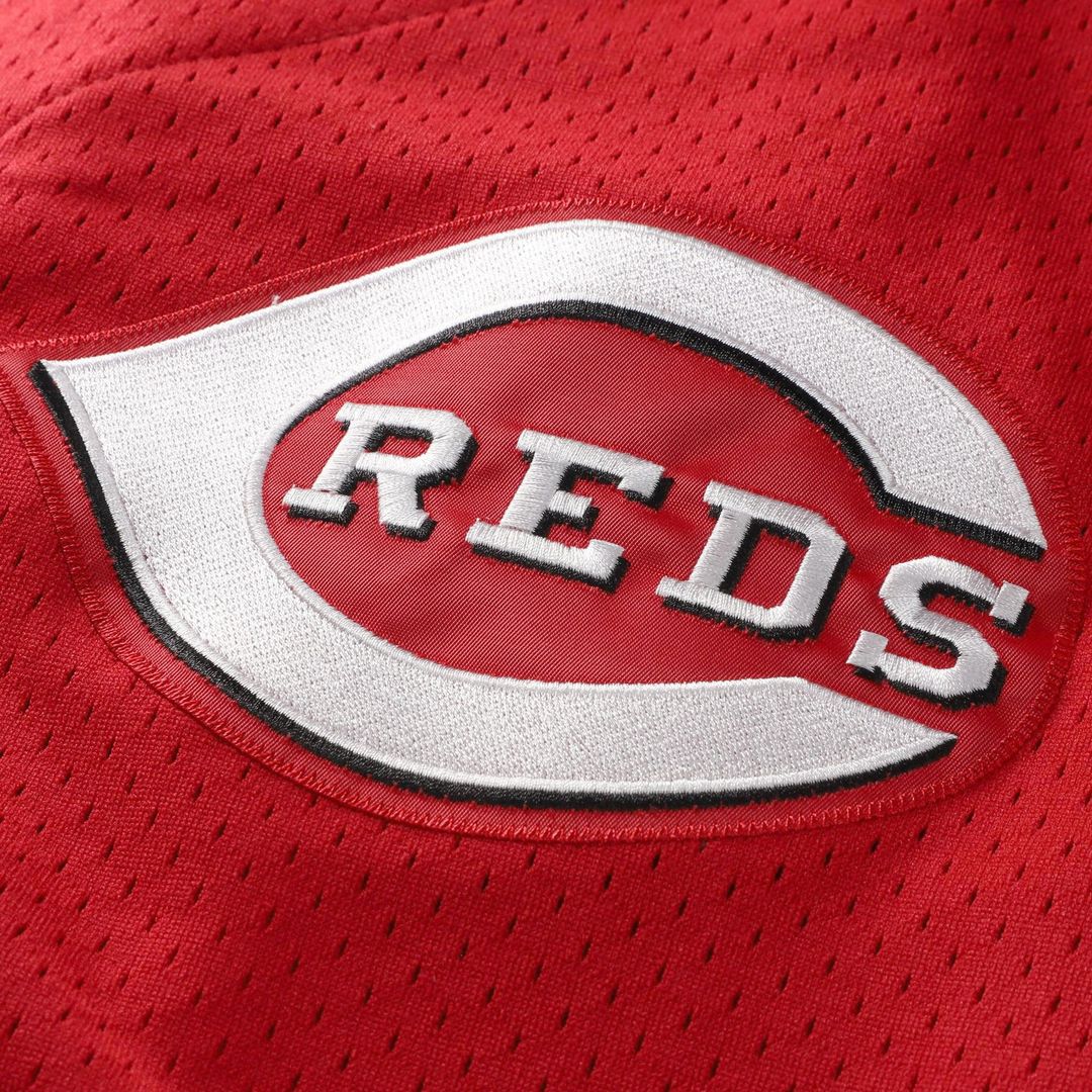 Barry Larkin Cincinnati Reds Throwback Cooperstown Mesh Jersey - Red