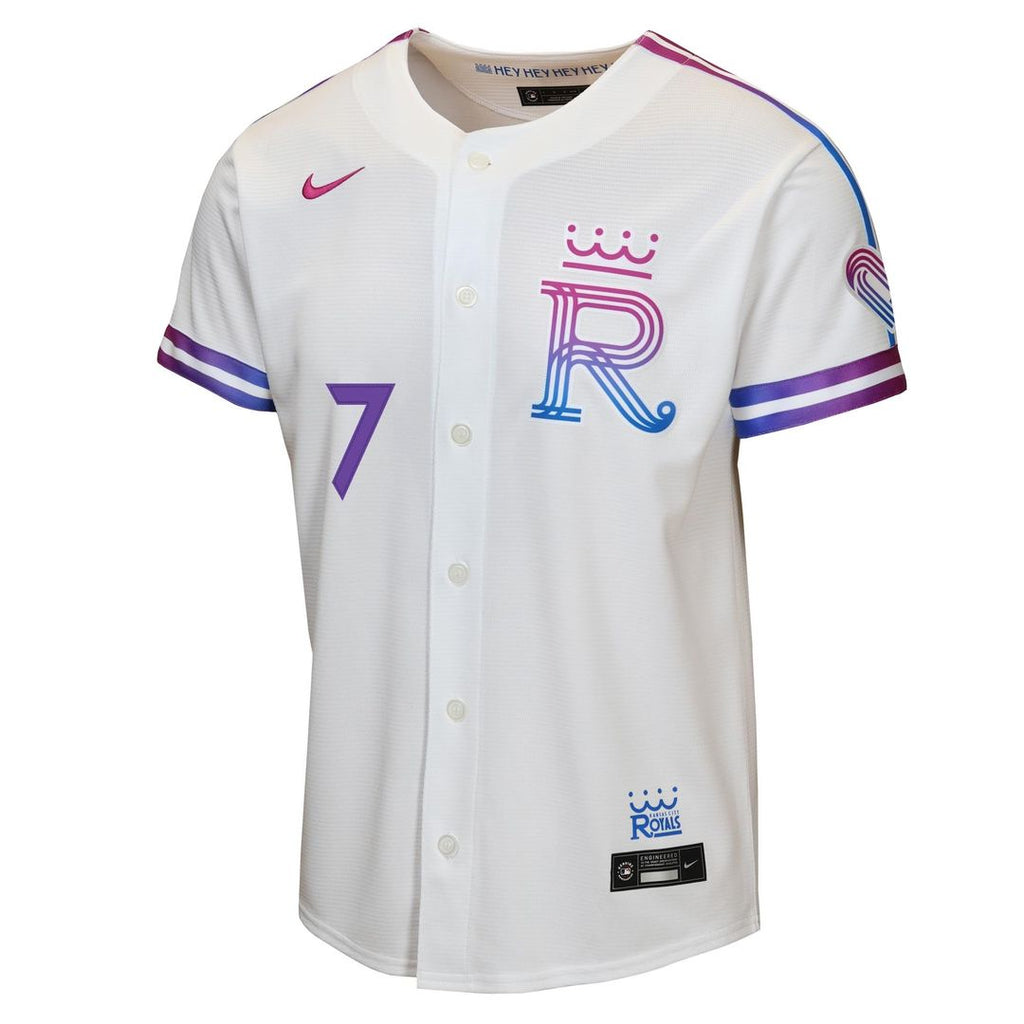 Bobby Witt Jr. Kansas City Royals Youth 2026 Jersey - White