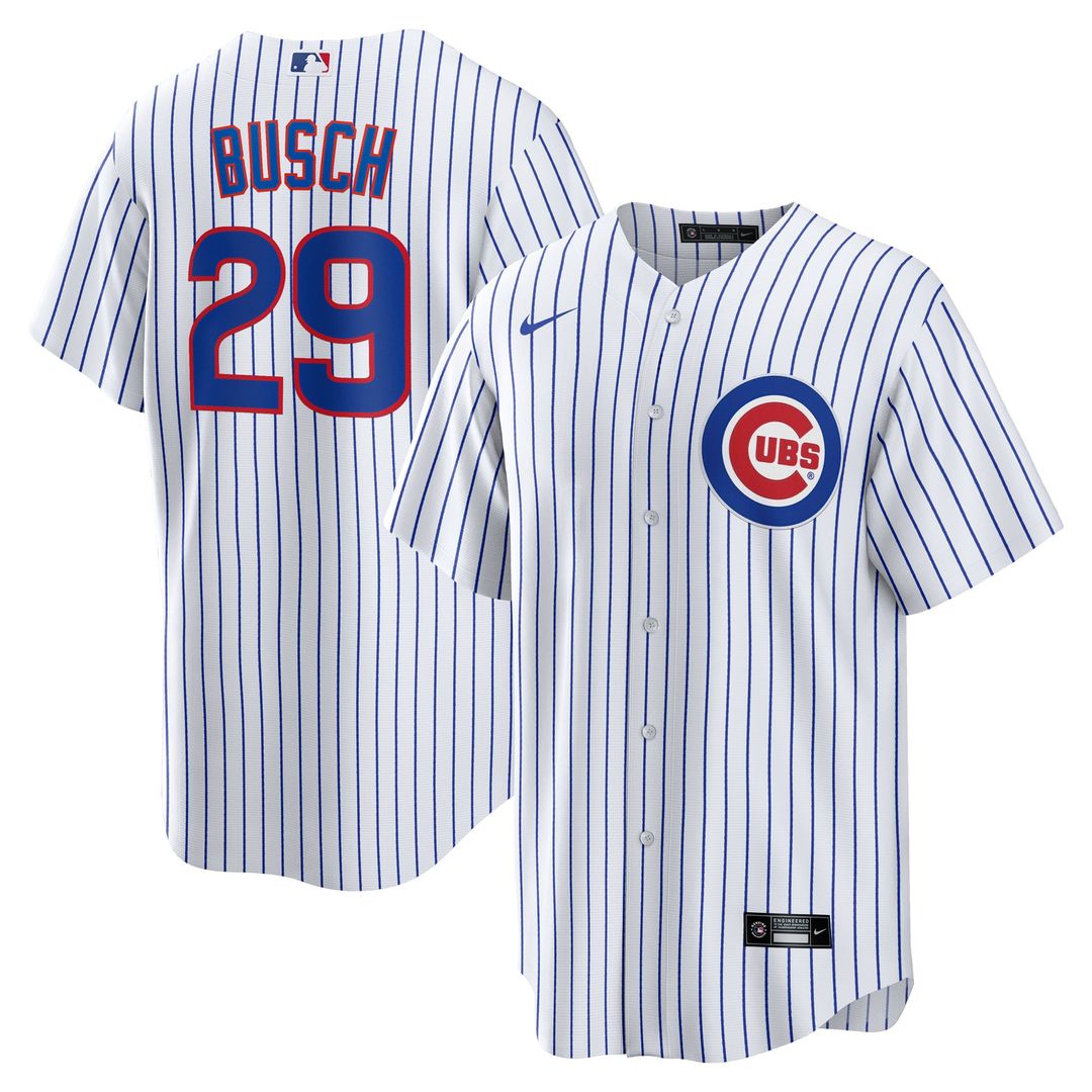 Michael Busch Chicago Cubs Home Jersey - White
