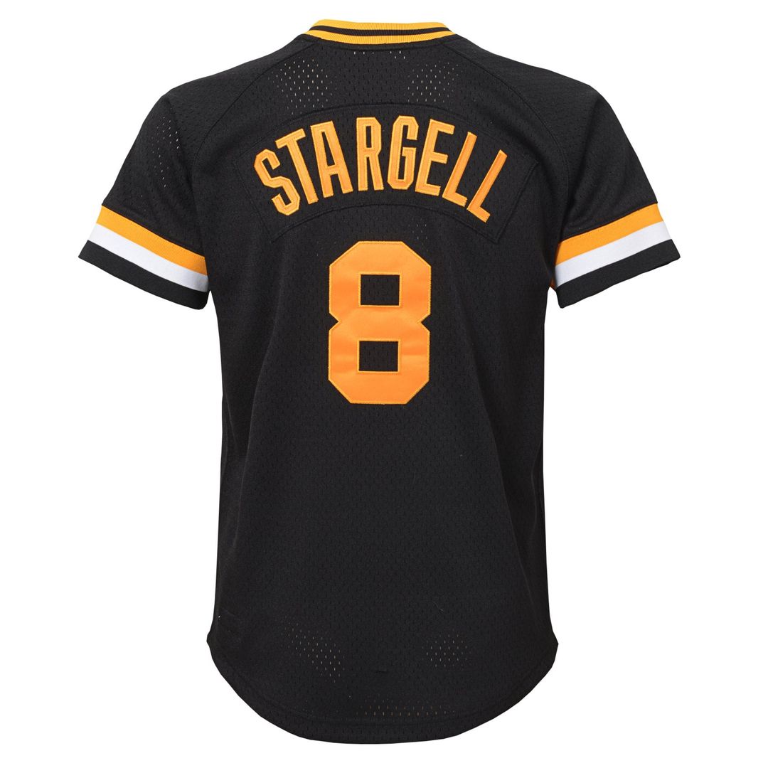 Willie Stargell Pittsburgh Pirates Youth Mesh Jersey - Black