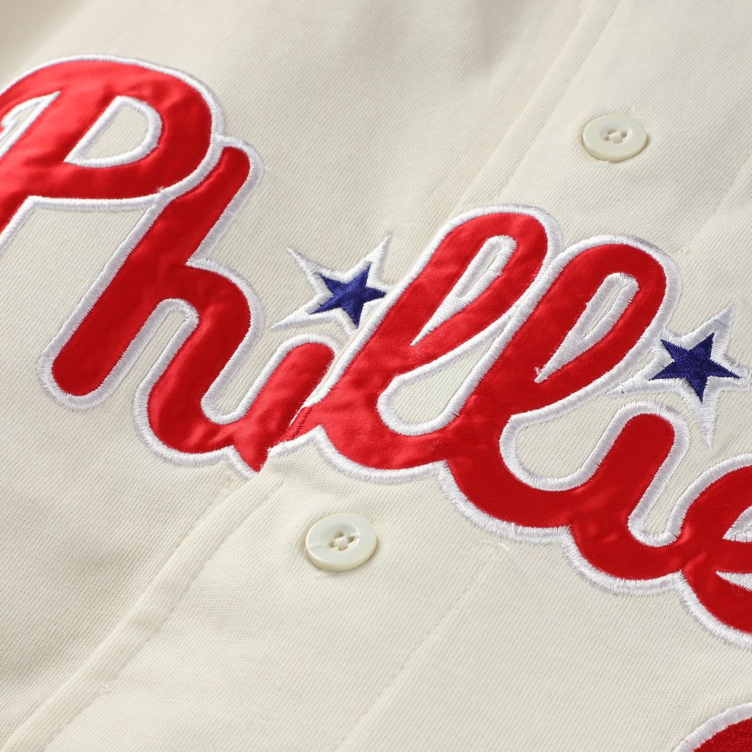 Philadelphia Phillies Big & Tall Two-Color Fashion Jersey - Cream/Red