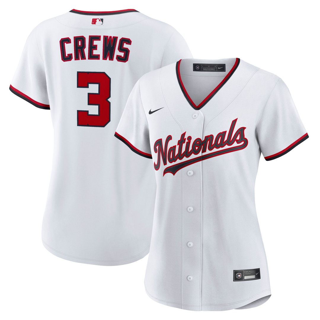 Dylan Crews Washington Nationals Women's Home Jersey - White