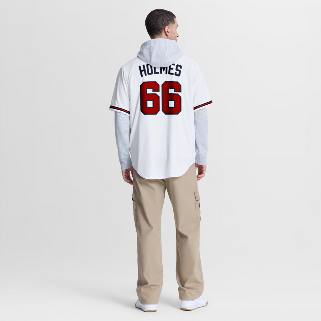 Grant Holmes Atlanta Braves Home Jersey - White
