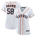 Hunter Brown Houston Astros Women's Home Jersey - White