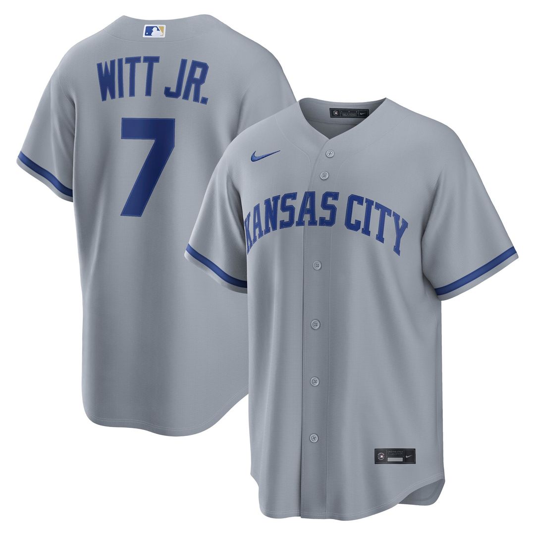 Bobby Witt Jr. Kansas City Royals Road Jersey - Gray