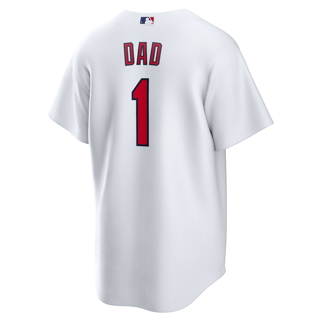 St. Louis Cardinals #1 Dad Home Jersey - White