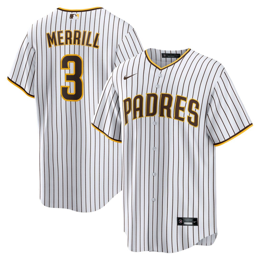 Jackson Merrill San Diego Padres Home Jersey - White
