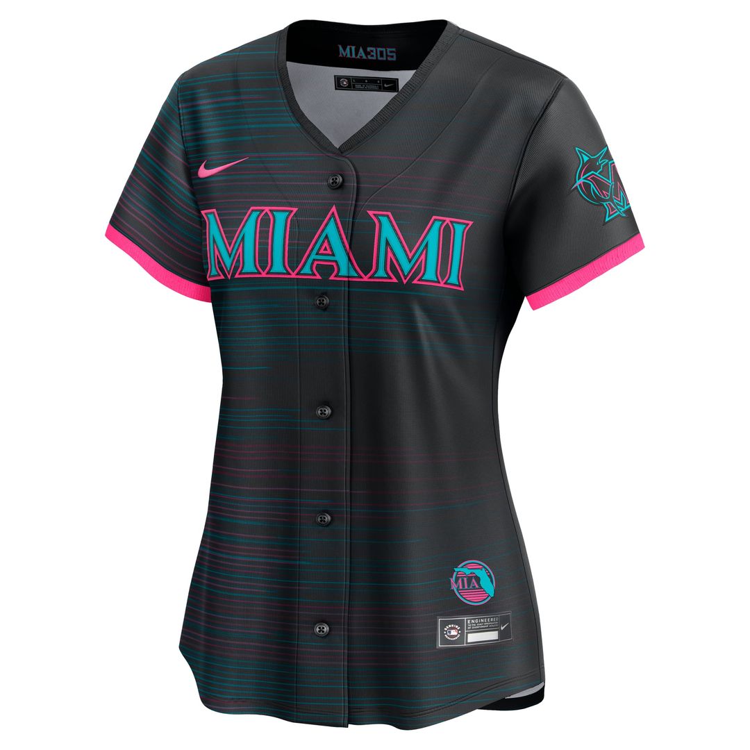 Miami Marlins Women's 2025 Jersey - Black