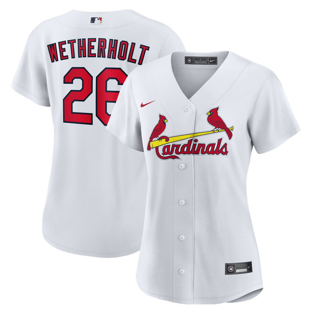 JJ Wetherholt St. Louis Cardinals Women's Home Jersey - White