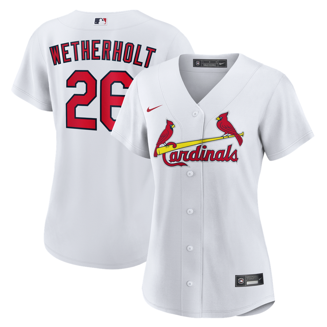 JJ Wetherholt St. Louis Cardinals Women's Home Jersey - White