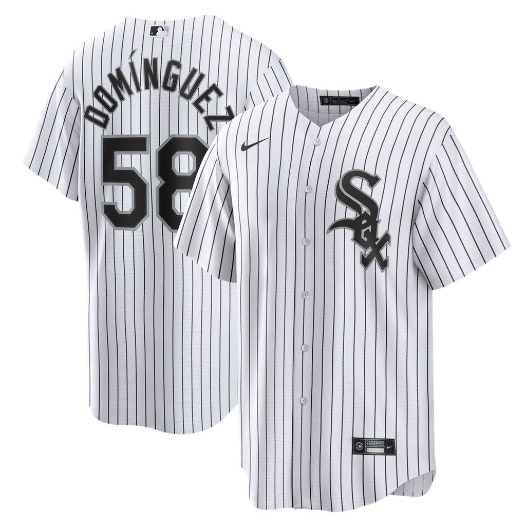 Seranthony Domínguez Chicago White Sox Home Jersey - White