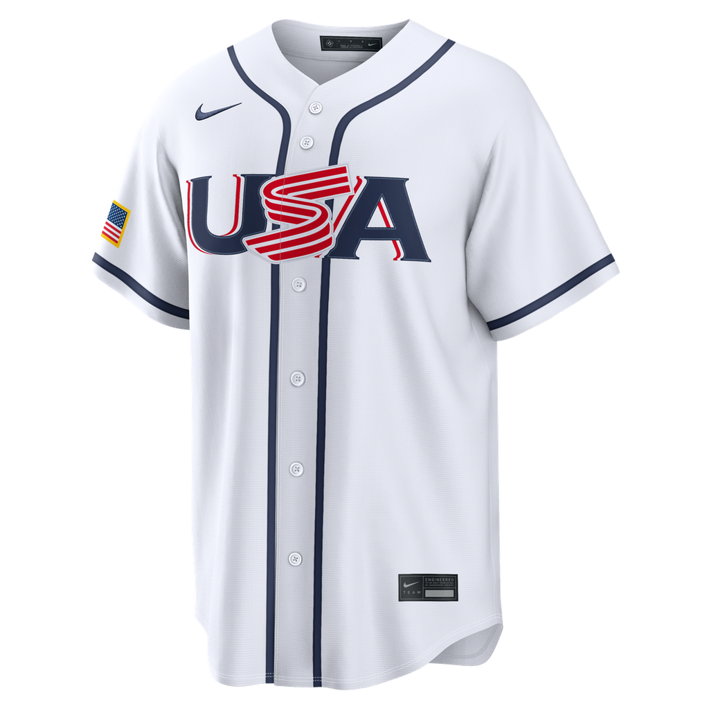 Nolan McLean USA Baseball 2026 World Baseball Classic Home Jersey - White