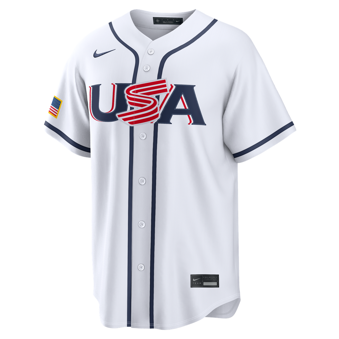 Nolan McLean USA Baseball 2026 World Baseball Classic Home Jersey - White