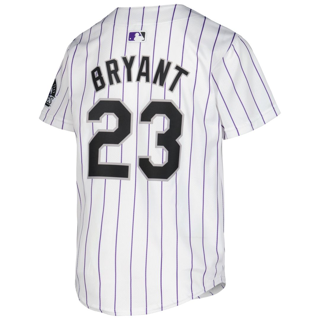 Kris Bryant Colorado Rockies Youth Home Jersey - White