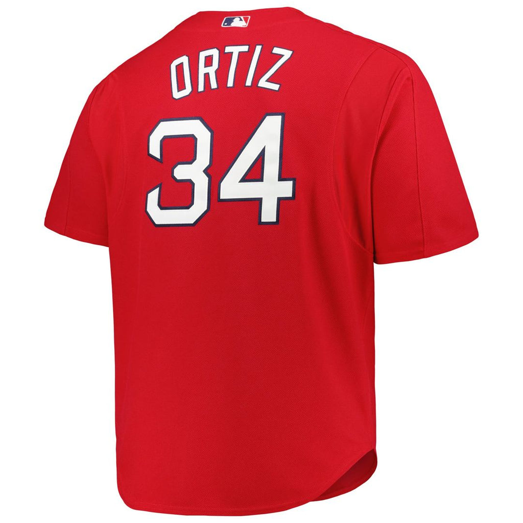 David Ortiz Boston Red Sox Big & Tall Mesh Jersey - Kelly Green