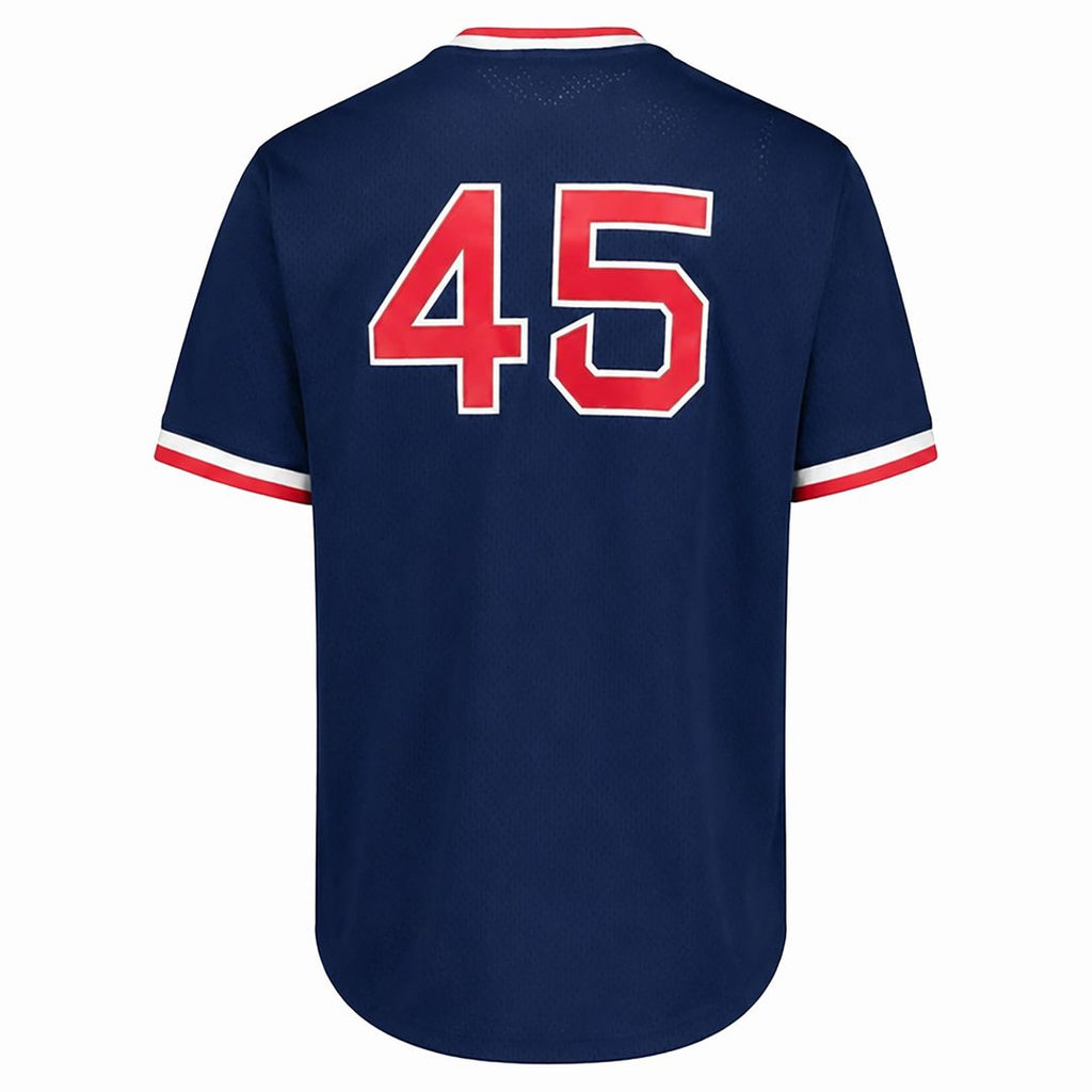 Pedro Martinez Boston Red Sox Big & Tall Cooperstown Mesh Jersey - Navy