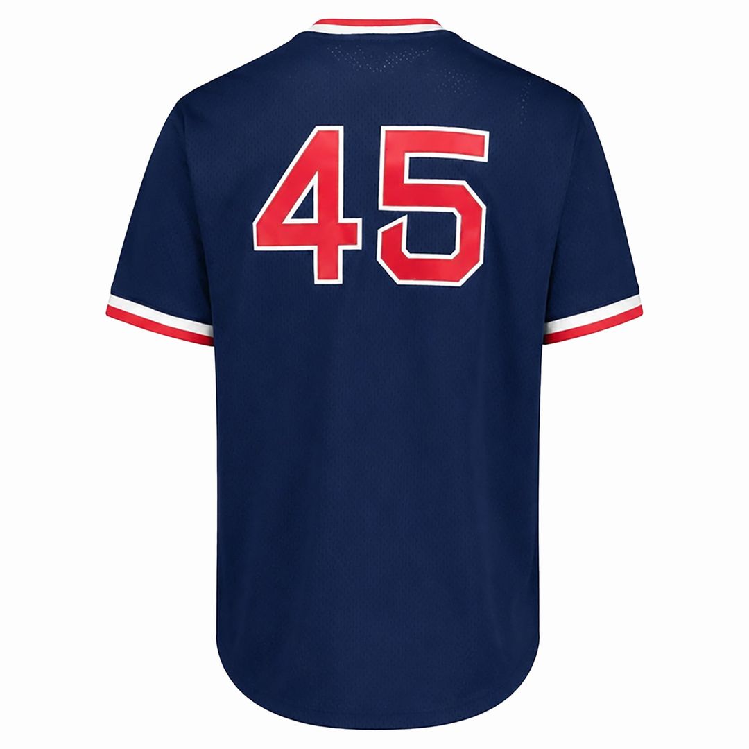 Pedro Martinez Boston Red Sox Big & Tall Cooperstown Mesh Jersey - Navy