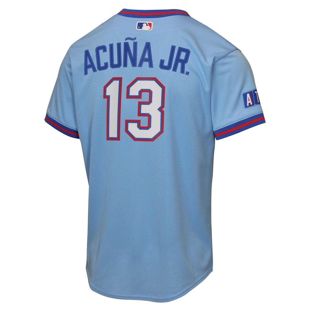 Ronald Acuña Jr. Atlanta Braves Youth 2026 Jersey - Powder Blue