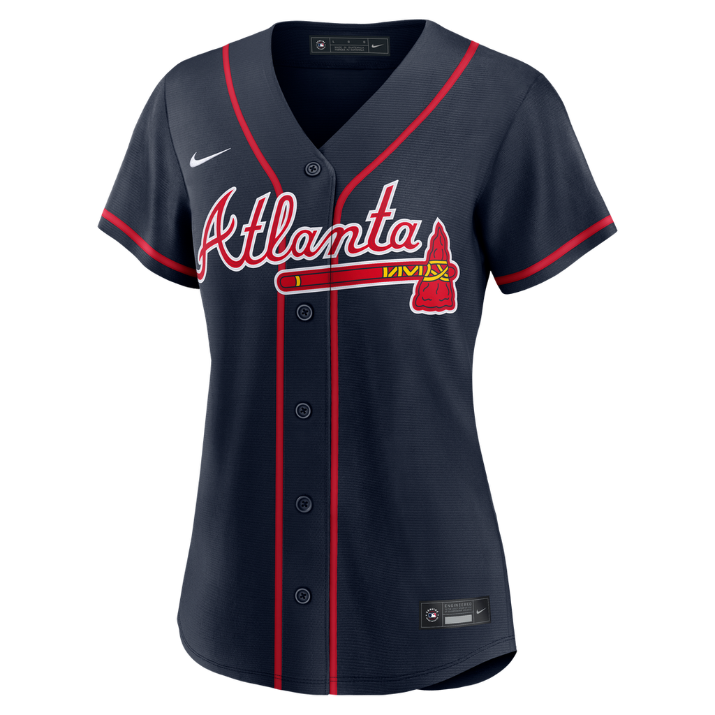 Ronald Acuña Jr. Atlanta Braves Women's Alternate Jersey - Red
