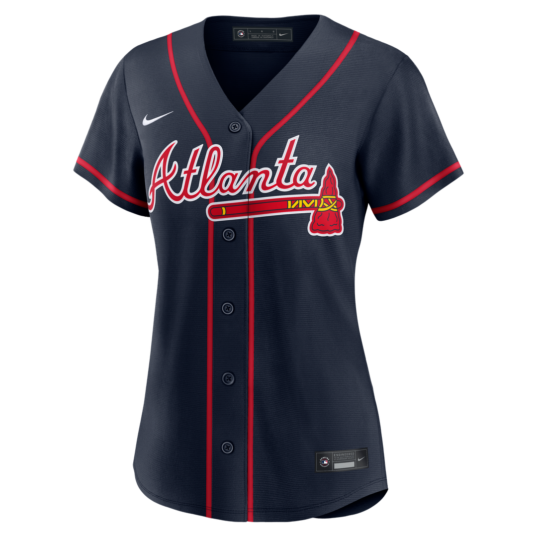 Ronald Acuña Jr. Atlanta Braves Women's Alternate Jersey - Red