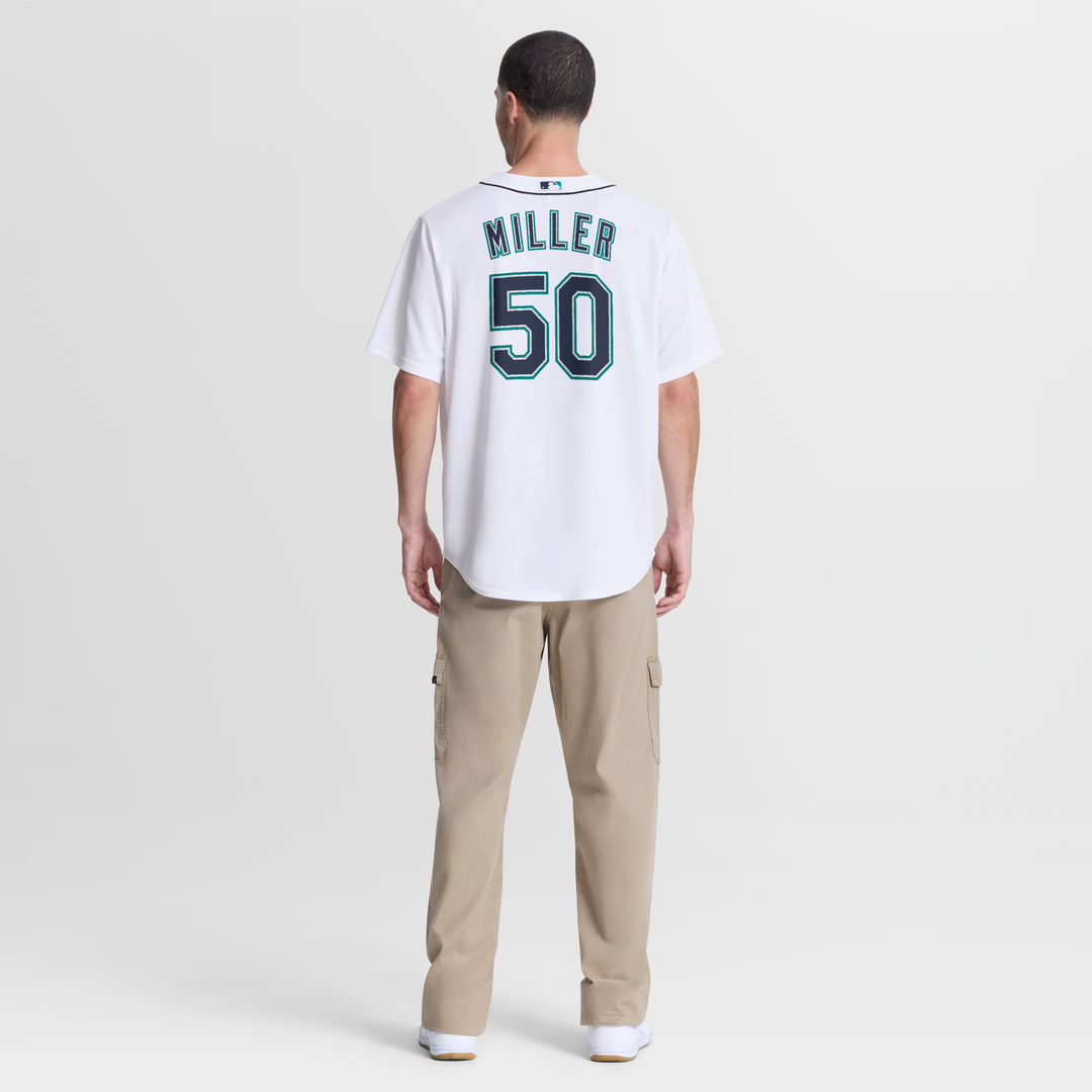 Bryce Miller Seattle Mariners Home Jersey - White