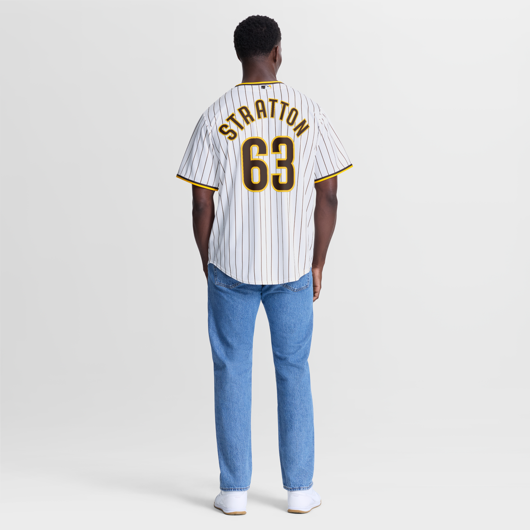 Hunter Stratton San Diego Padres Home Jersey - White