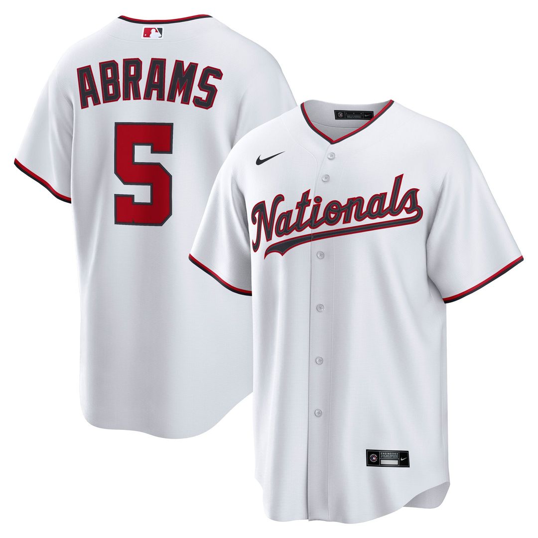 CJ Abrams Washington Nationals Home Jersey - White