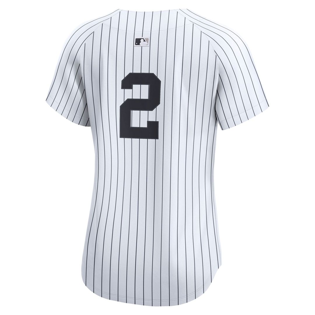 Derek Jeter New York Yankees Women's Home Jersey – White