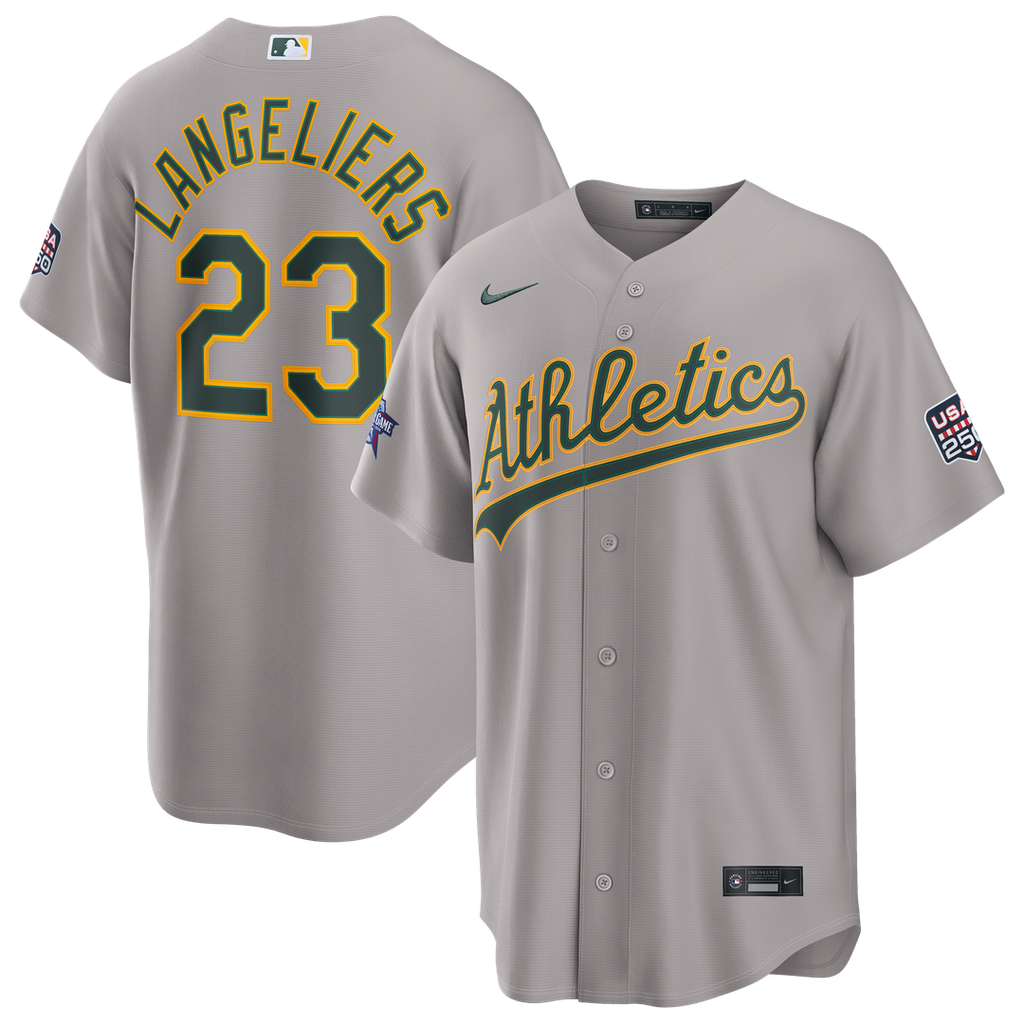 2026 All-Star Game Athletics Shea Langeliers Gray Jersey