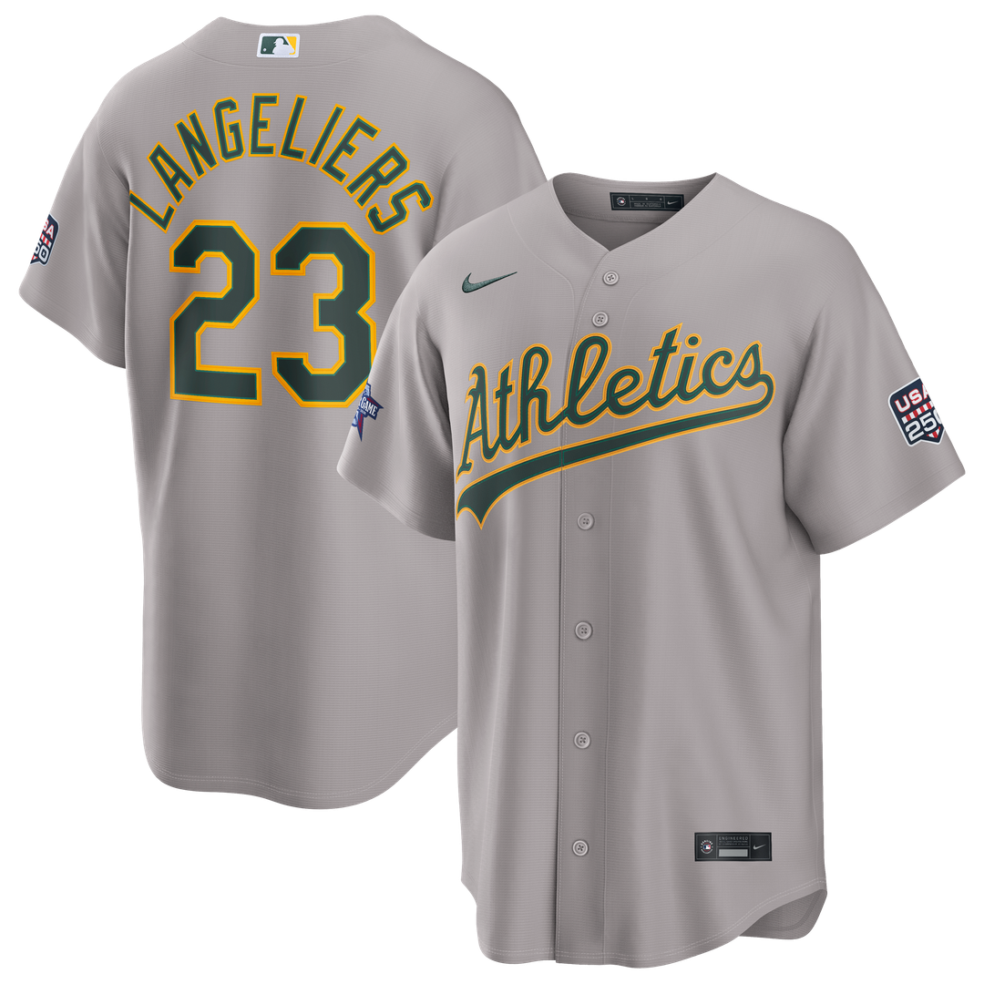 2026 All-Star Game Athletics Shea Langeliers Gray Jersey