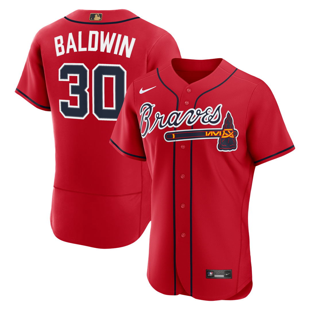 Drake Baldwin Atlanta Braves Awards Jersey - Red