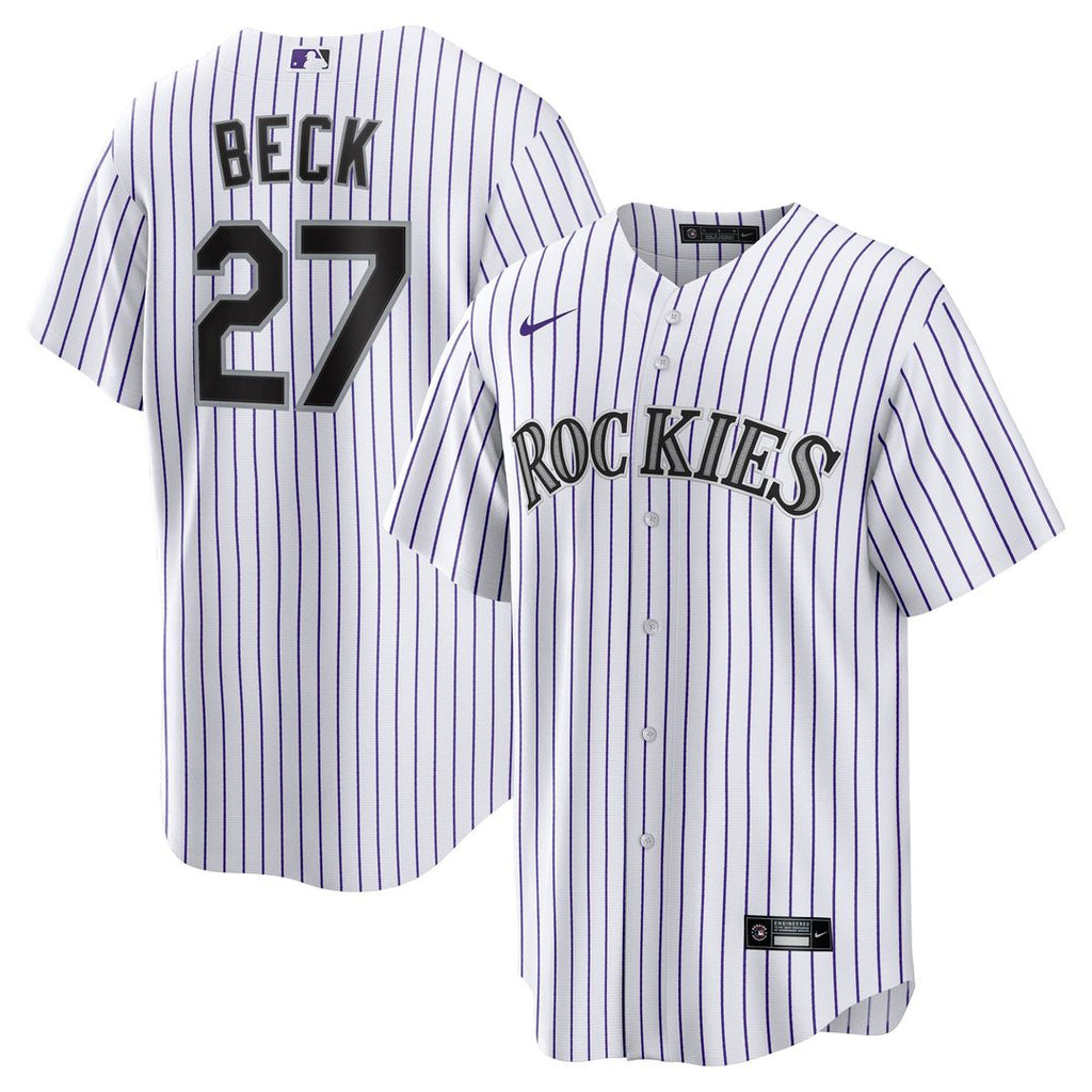 Beck Colorado Rockies Home Jersey - White