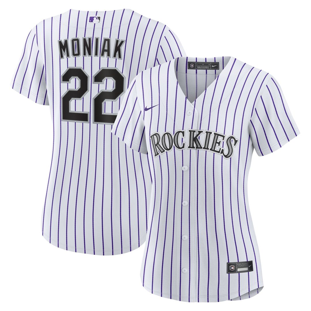 Mickey Moniak Colorado Rockies Women's Home Jersey - White