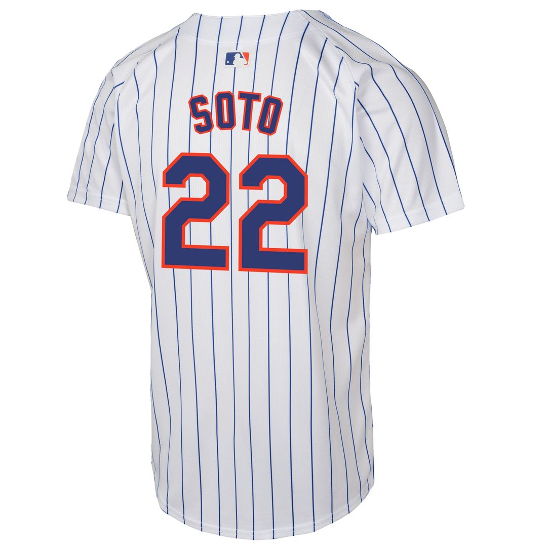Juan Soto New York Mets Youth Home Jersey - White