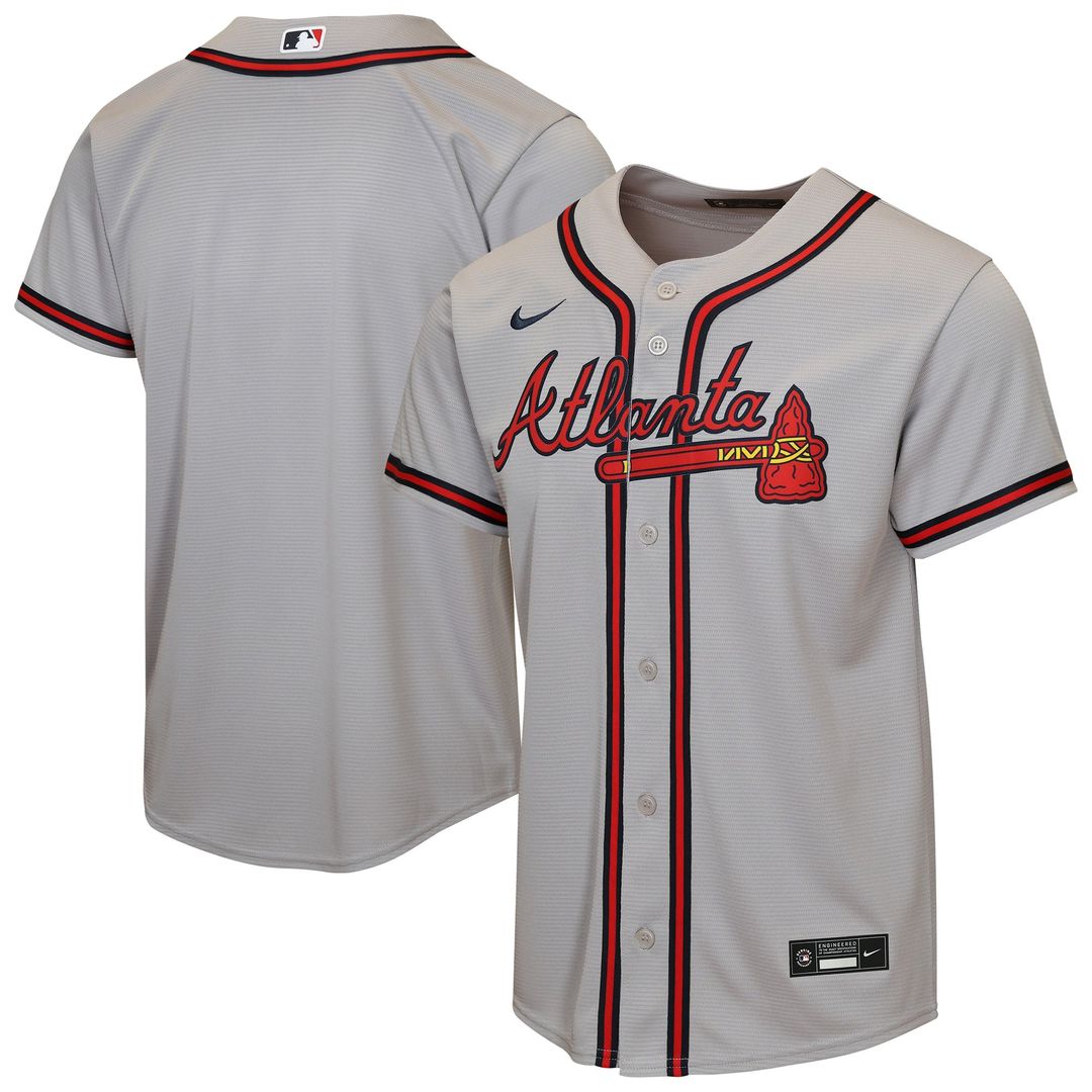 Atlanta Braves Youth Alternate Jersey - Navy