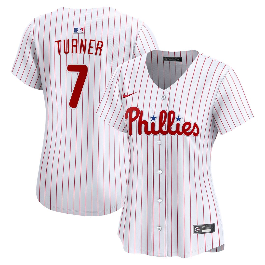 Trea Turner Philadelphia Phillies Women's Home Jersey - White