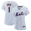 New York Mets Women's #1 Bride Home Jersey - White