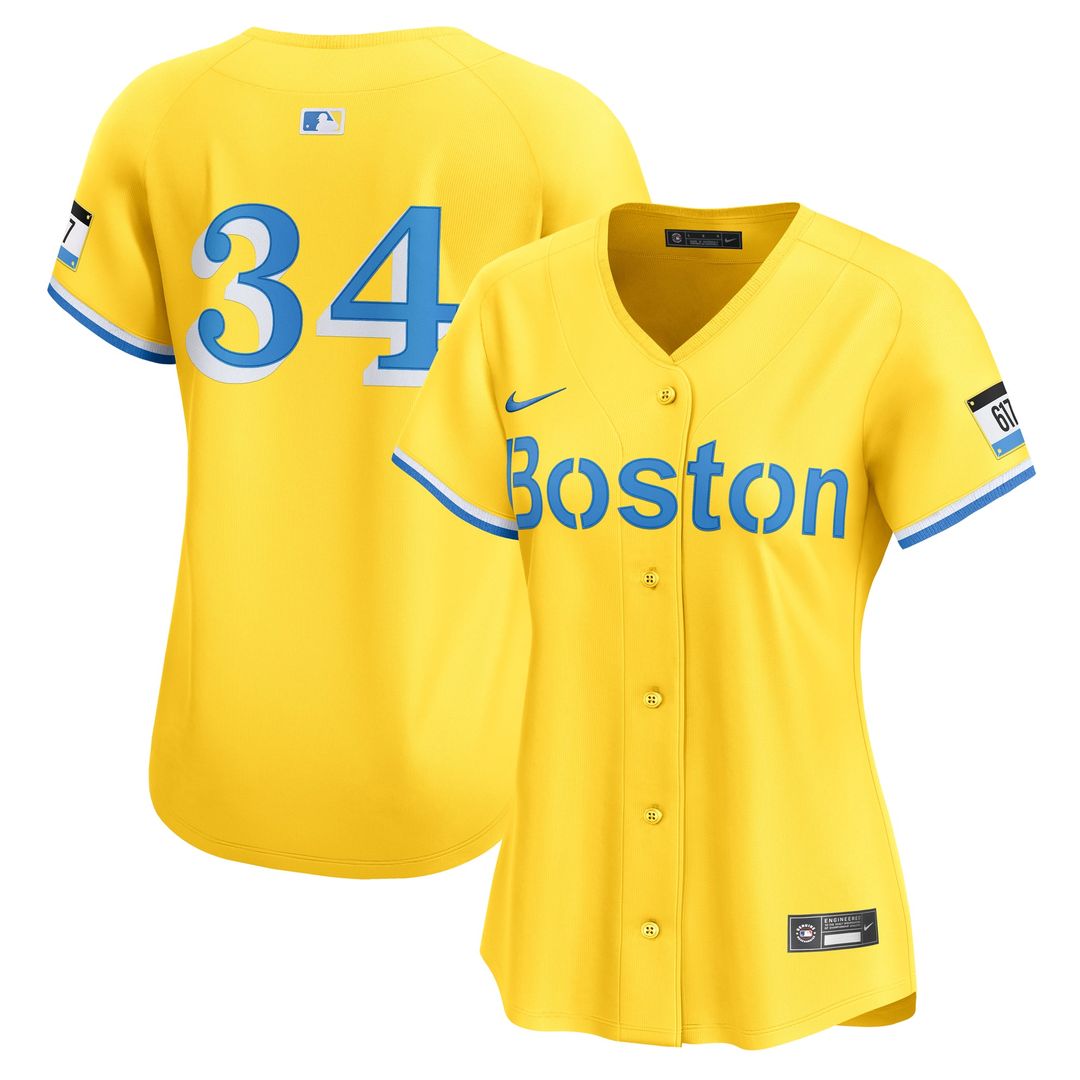 David Ortiz Boston Red Sox Women's Jersey - Gold