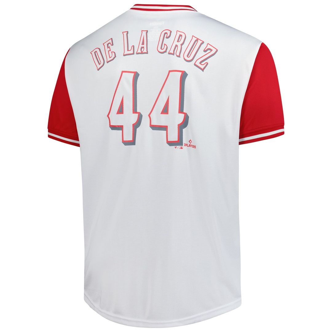 Elly De La Cruz Cincinnati Reds Big & Tall Name & Number Jersey - White
