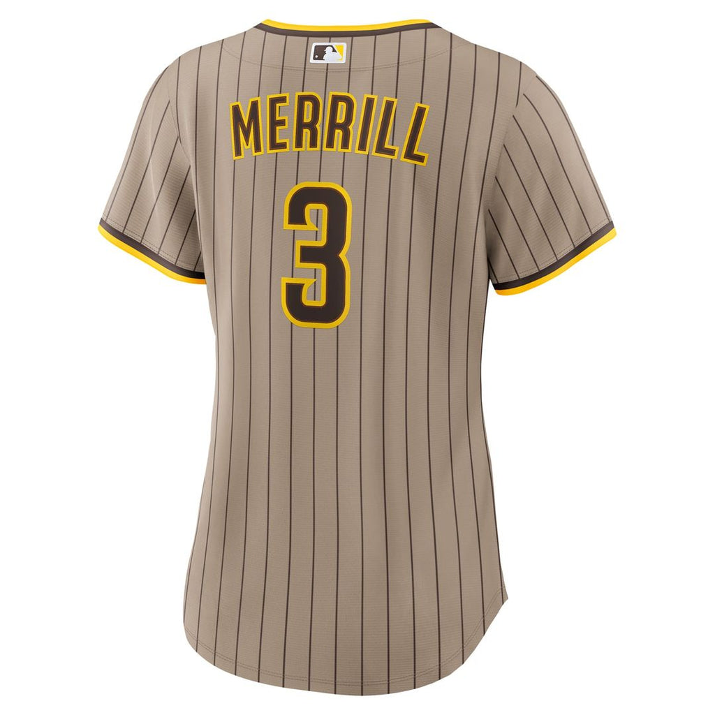 Jackson Merrill San Diego Padres Women's Jersey - Sand