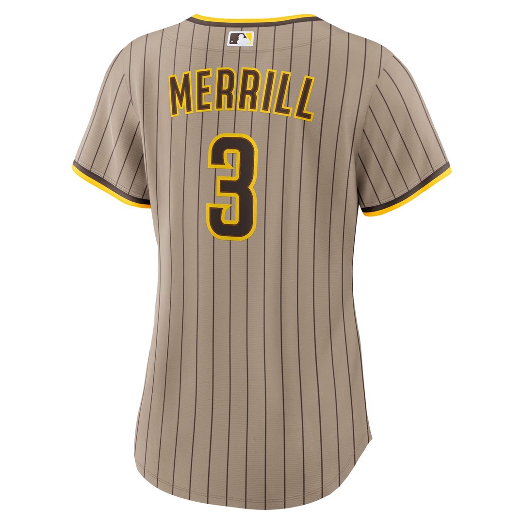 Jackson Merrill San Diego Padres Women's Jersey - Sand