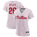 Chase Utley Philadelphia Phillies Women's Home Wall of Fame Patch Limited Edition Jersey - White