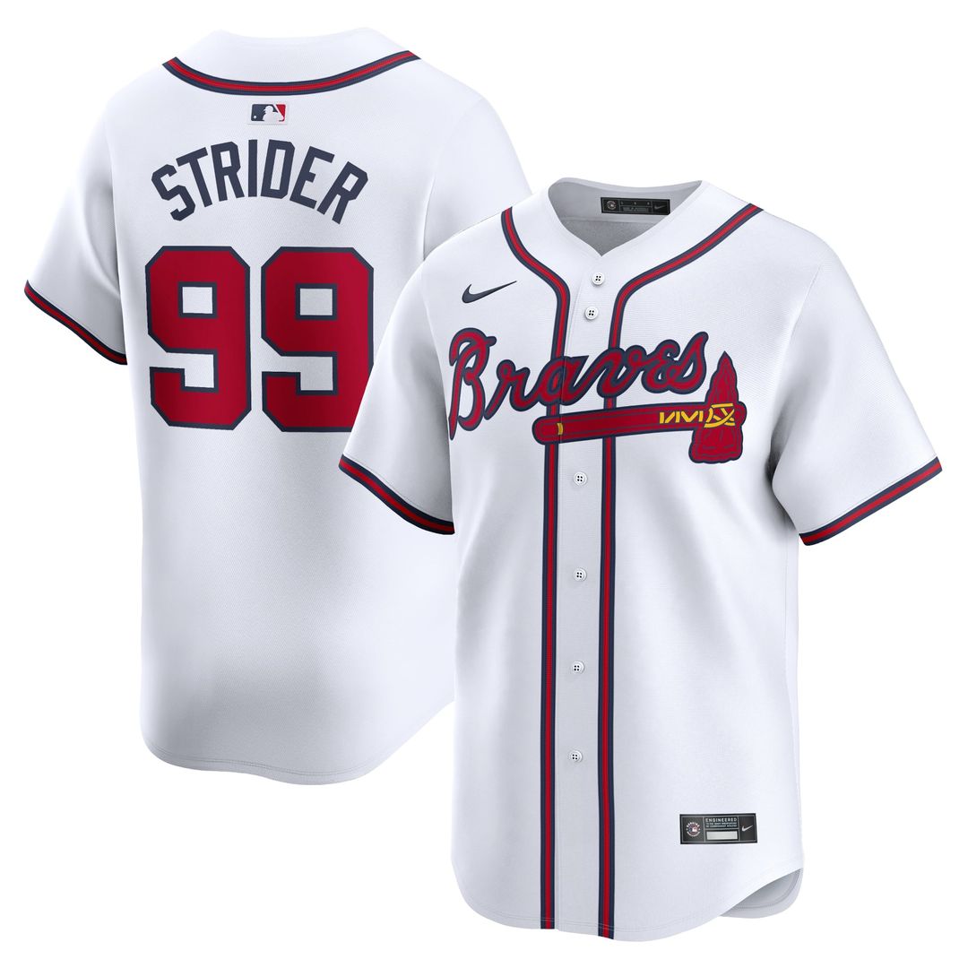 Spencer Strider Atlanta Braves Home Jersey - White