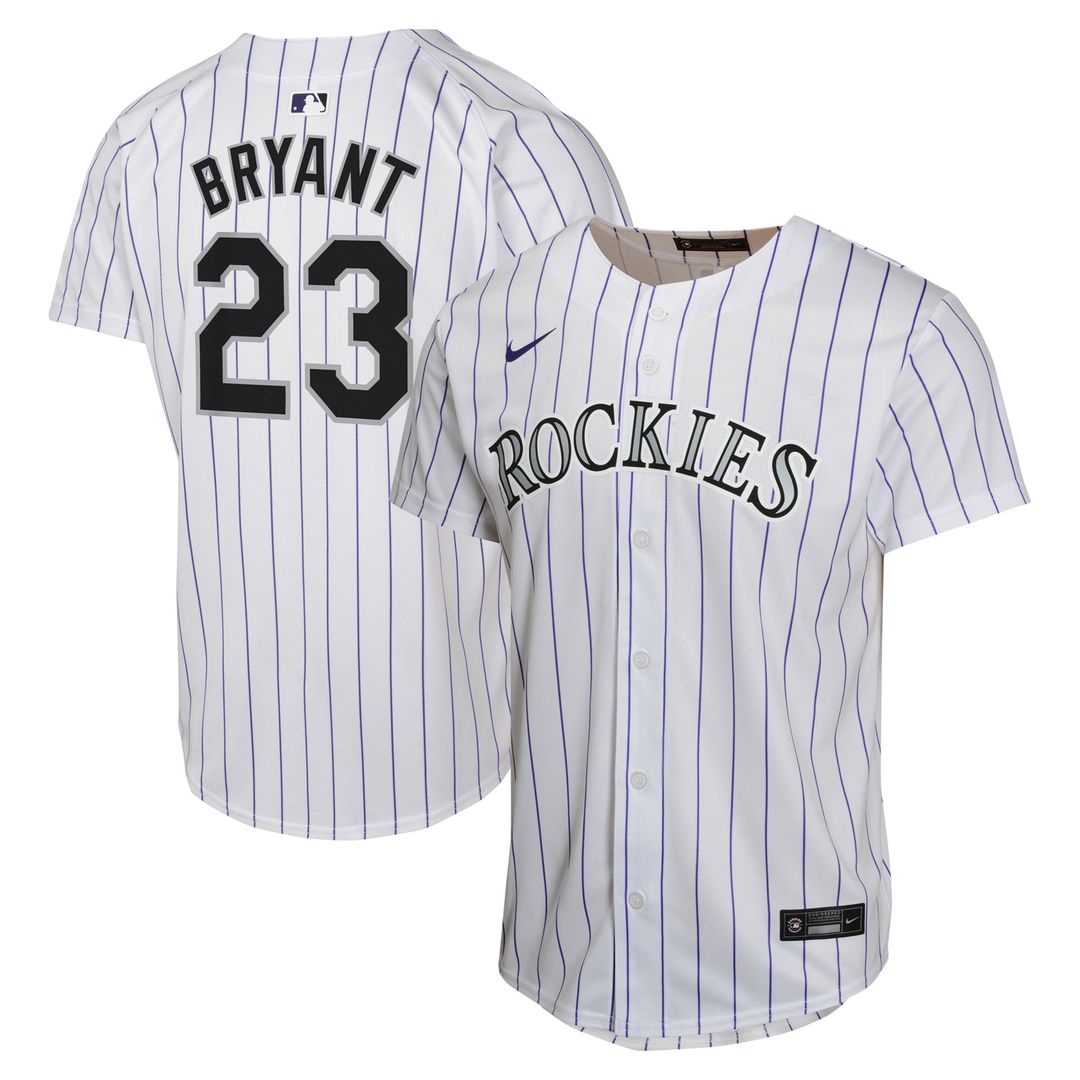 Kris Bryant Colorado Rockies Youth Home Jersey - White