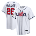 Nolan McLean USA Baseball 2026 World Baseball Classic Home Jersey - White