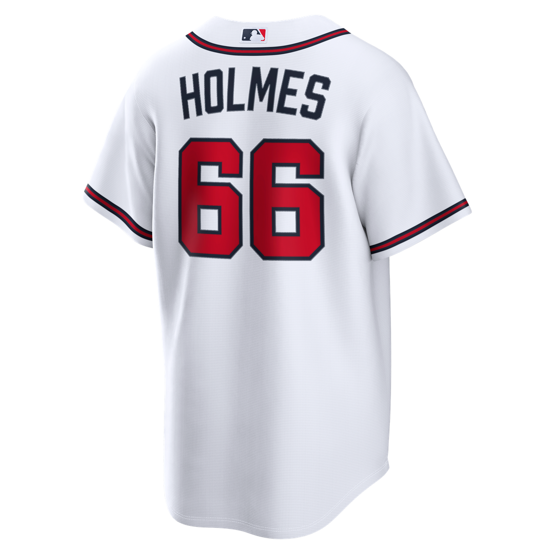 Grant Holmes Atlanta Braves Home Jersey - White