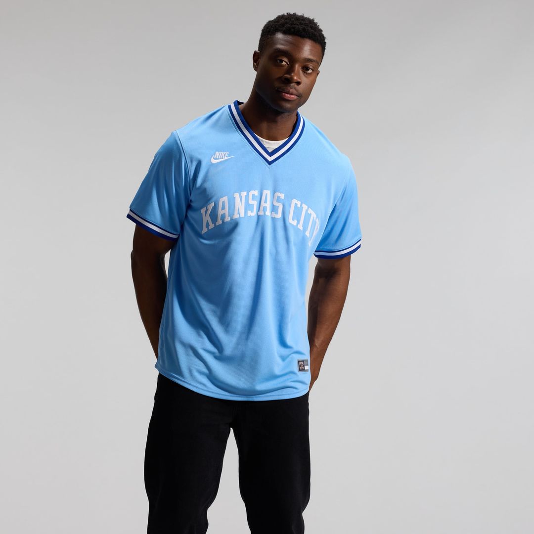Bo Jackson Kansas City Royals Throwback Jersey - Light Blue